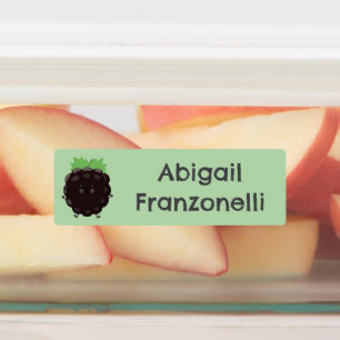 Cute happy blackberry berry personalized cartoon  