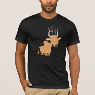 Cute Happy Brahman Cow T-Shirt