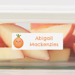 Cute happy brown onion green cartoon personalised