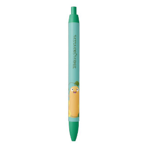 Cute happy butternut pumpkin gourd cartoon black ink pen