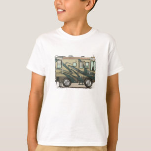 Cute Happy Camper Big RV Coach Motorhome T-Shirt