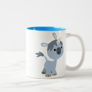 Cute Happy Cartoon Baby Unicorn Mug