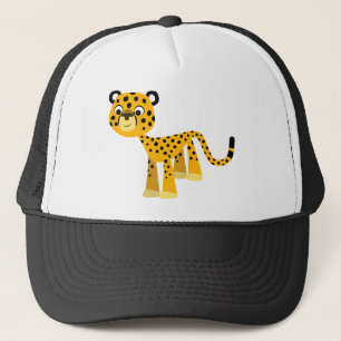 Cute Happy Cartoon Cheetah Hat