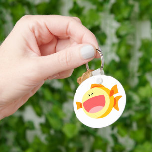 Cute Happy Cartoon Fish Keychain