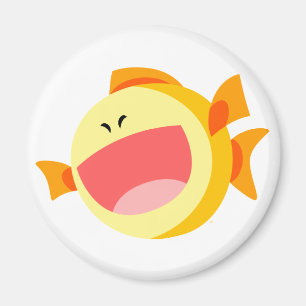 Cute Happy Cartoon Fish Magnet