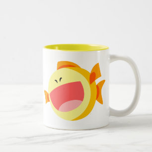 Cute Happy Cartoon Fish Mug