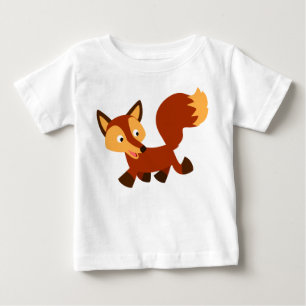 Cute Happy Cartoon Fox Baby T-Shirt