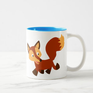 Cute Happy Cartoon Fox Mug