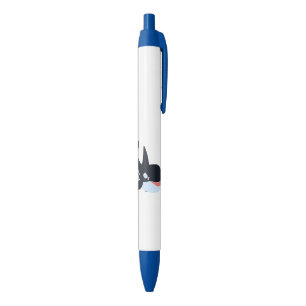 Cute Happy Cartoon Killer Whale Black Ink Pen