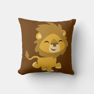 Cute Happy Cartoon Lion Pillow