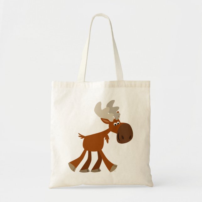 Cute Happy Cartoon Moose Bag (Front)