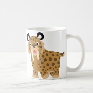 Cute Happy Cartoon Smilodon Mug
