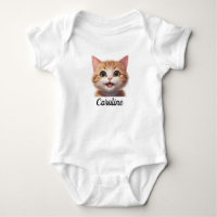 Cute happy cat face