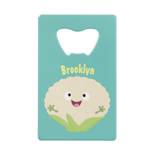 Cute happy cauliflower vegetable cartoon