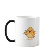 Cute Happy Chick Minimal Cartoon