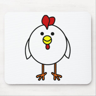 Cute Happy Chicken Mouse Mat