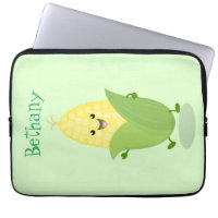 Cute happy corn cartoon illustration