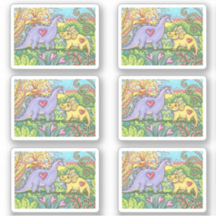 CUTE HAPPY DINOSAUR & TRICERATOPS FOR YOUNG KIDS