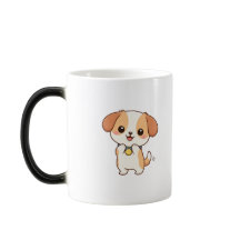 Cute Happy Dog Cartoon Character Kawaii Minimal