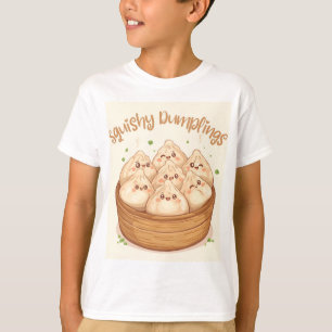 Cute Happy Dumpling Kids T-Shirt