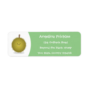 Cute happy durian cartoon illustration