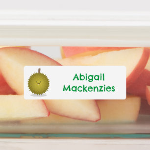 Cute happy durian cartoon personalised 