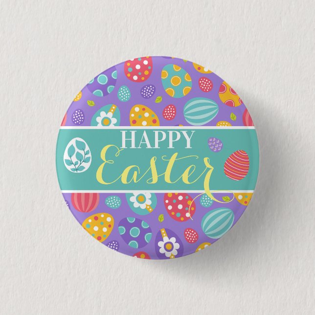 Cute Happy Easter 3 Cm Round Badge (Front)