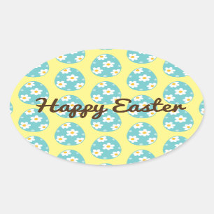 Cute Happy Easter Classic Round Sticker