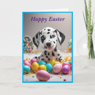 Cute Happy Easter Dog Card