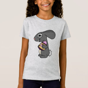 Cute Happy Easter egg hunt kids unicorn bunny T-Shirt