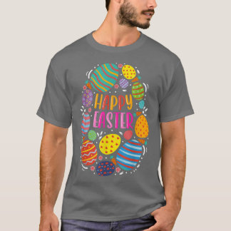 Cute Happy Easter For Teen Girls Boys Easter Colou T-Shirt