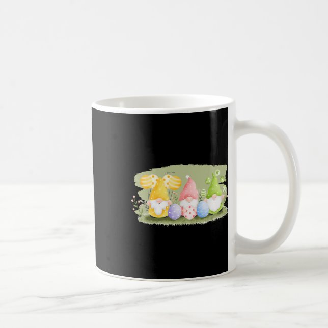 Cute Happy Easter Gnome Bunny Spring Day Egg Hunti Coffee Mug (Right)