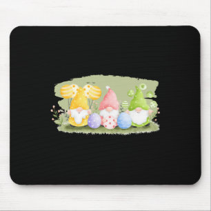 Cute Happy Easter Gnome Bunny Spring Day Egg Hunti Mouse Mat