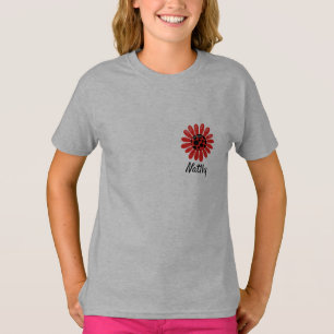 Cute Happy Easter lady bug kids monogrammed T-Shirt