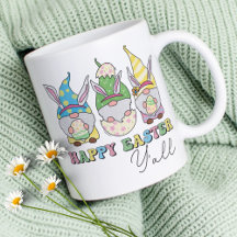 Cute Happy Easter Y'all Gnomes Personalised Name