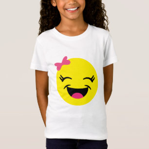 Cute & Happy Emoji Girl T-Shirt