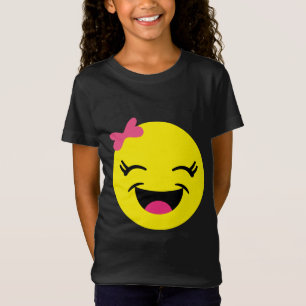 Cute & Happy Emoji Girl T-Shirt