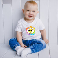 Cute Happy Face,Aviator Glasses,Fun First Birthday