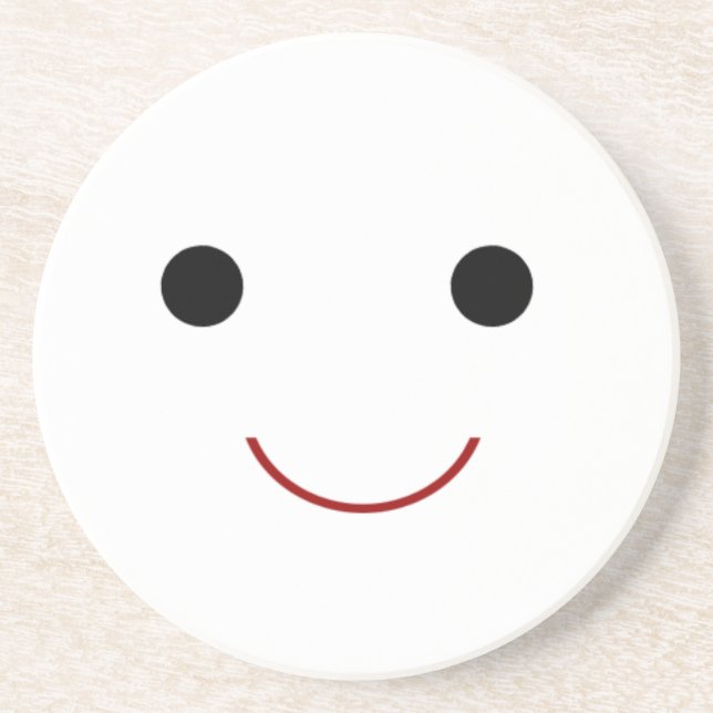 Cute Happy Face Coaster (Front)
