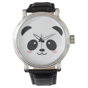 Cute Happy Face Panda Watch