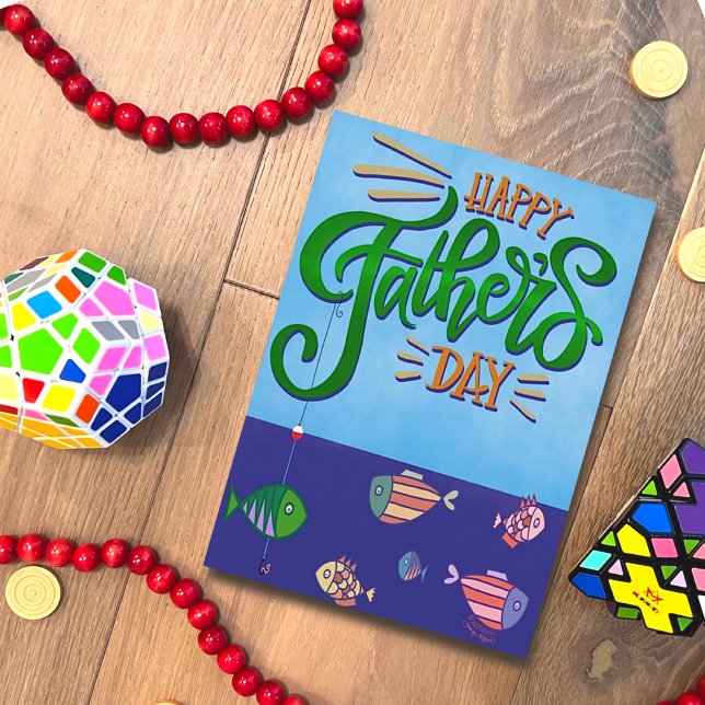 Cute Happy Father’s Day Fish Inspirivity Card (Creator Uploaded)