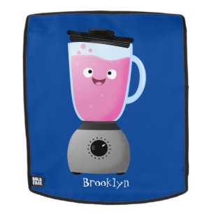 Cute happy food blender kitchen appliance cartoon backpack