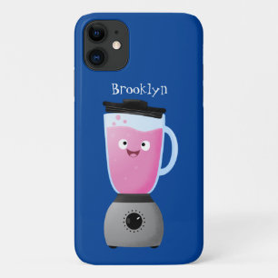 Cute happy food blender kitchen appliance cartoon iPhone 11 case