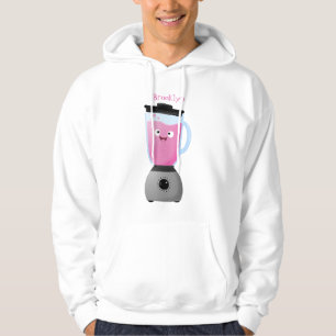 Cute happy food blender kitchen appliance cartoon hoodie