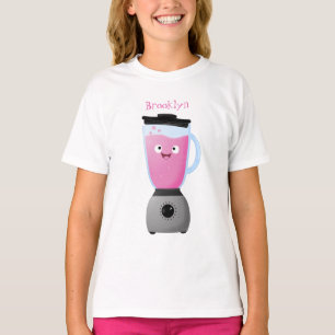 Cute happy food blender kitchen appliance cartoon T-Shirt