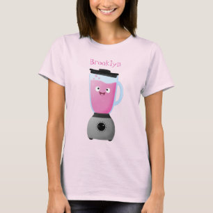 Cute happy food blender kitchen appliance cartoon T-Shirt