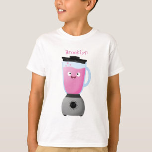 Cute happy food blender kitchen appliance cartoon T-Shirt