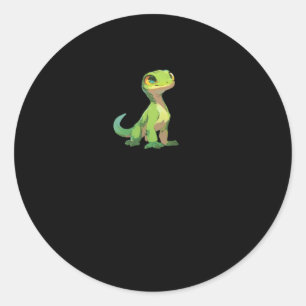 Cute Happy Friend Lizard Sticker3 Classic Round Sticker