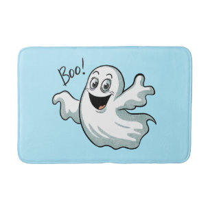 Cute Happy Ghost Bath Mat