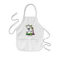 Cute happy gibbon ape cartoon illustration
